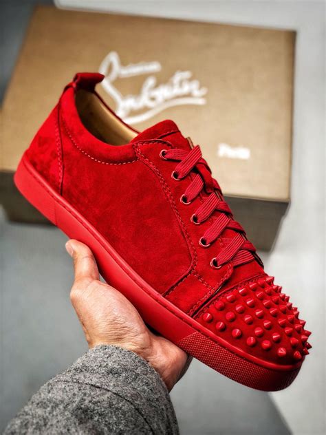 louis vuitton men's red bottom shoes|christian louboutin men's low top.